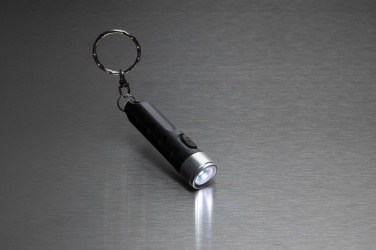 Logo trade promotional giveaway photo of: Globix RCS recycled plastic USB re-chargeable keychain torch