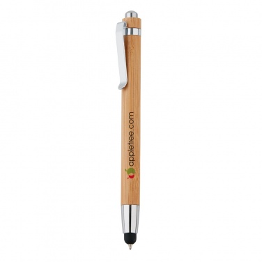 Logo trade promotional giveaways picture of: Bamboo stylus pen