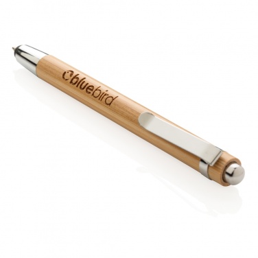 Logo trade promotional gift photo of: Bamboo stylus pen