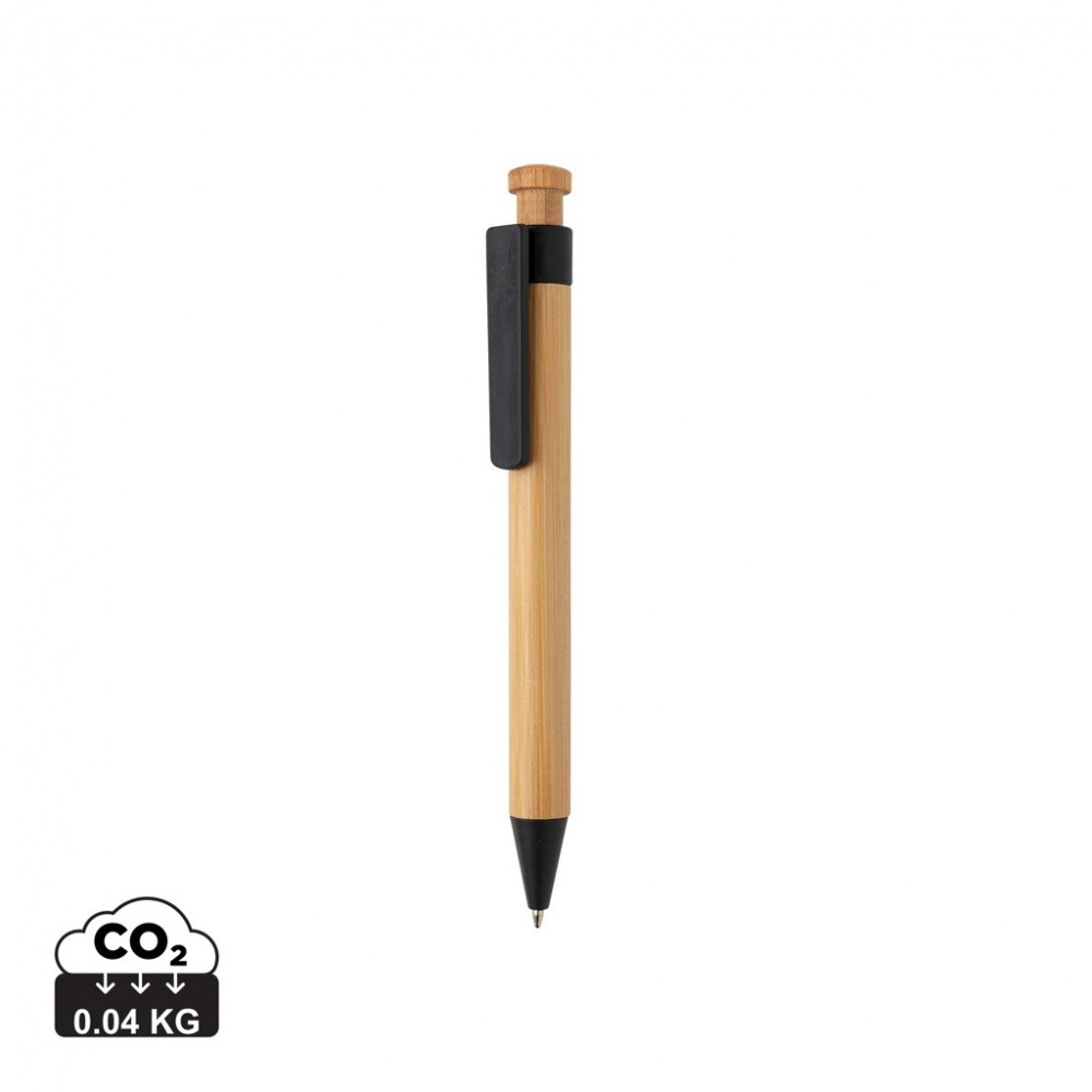 Logotrade advertising product picture of: Bamboo pen with wheatstraw clip