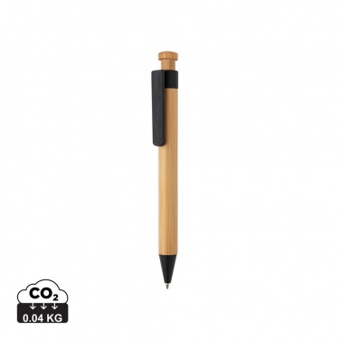 Logotrade corporate gift image of: Bamboo pen with wheatstraw clip