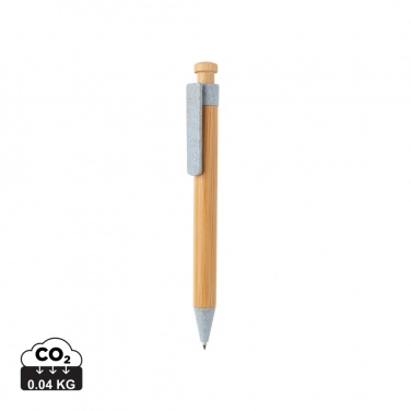 Logotrade promotional merchandise picture of: Bamboo pen with wheatstraw clip