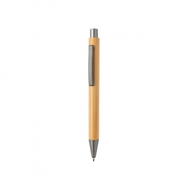 Logo trade promotional merchandise image of: Slim design bamboo pen