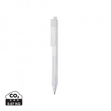 Logotrade business gift image of: X9 frosted pen with silicone grip