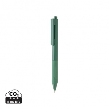 Logo trade promotional products picture of: X9 solid pen with silicone grip