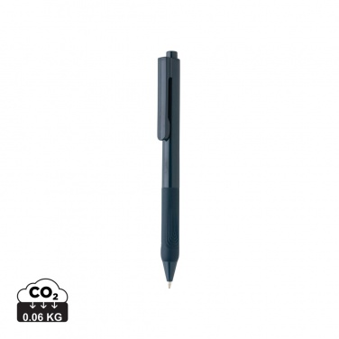 Logo trade promotional giveaways picture of: X9 solid pen with silicone grip