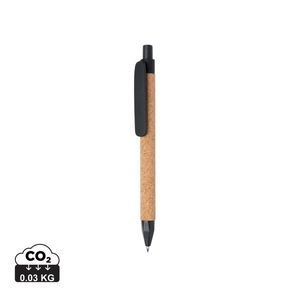 Logo trade business gift photo of: Write wheatstraw and cork pen