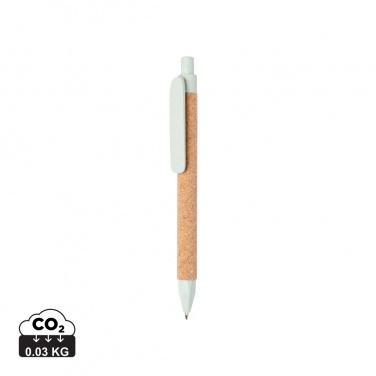 Logo trade promotional gift photo of: Write wheatstraw and cork pen