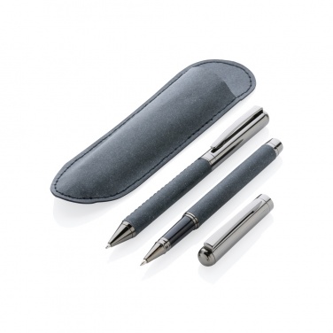 Logotrade business gift image of: Recycled leather pen set