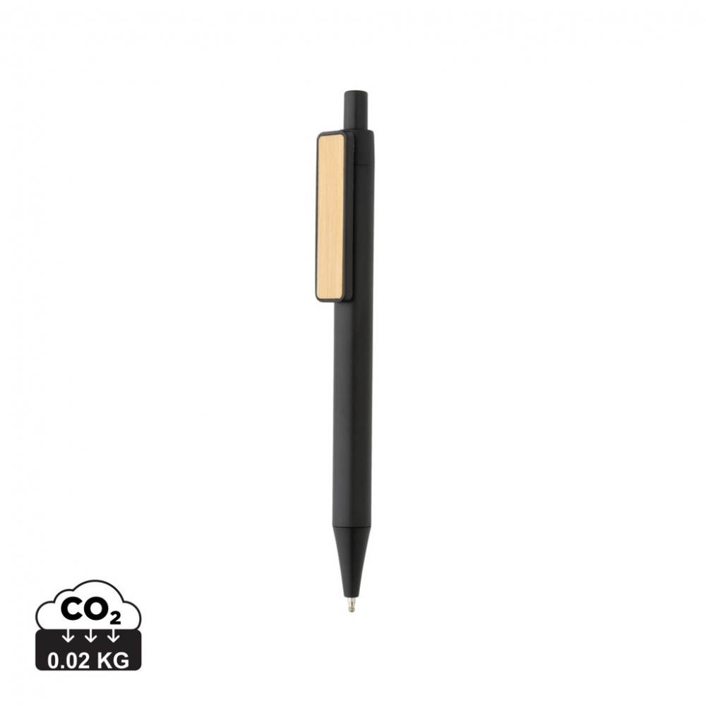 Logo trade advertising products image of: GRS RABS pen with bamboo clip