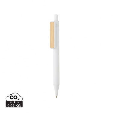 Logo trade promotional items picture of: GRS RABS pen with bamboo clip