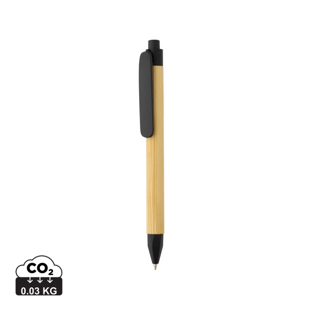 Logo trade promotional gift photo of: Write responsible recycled paper barrel pen