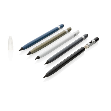 Logo trade promotional gift photo of: Aluminum inkless pen with eraser