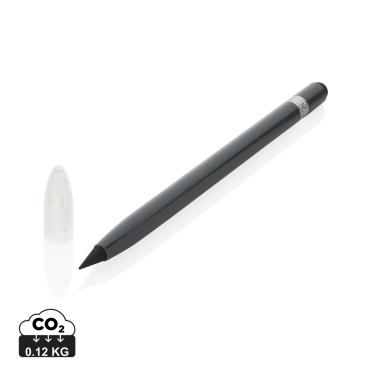 Logo trade promotional giveaway photo of: Aluminum inkless pen with eraser