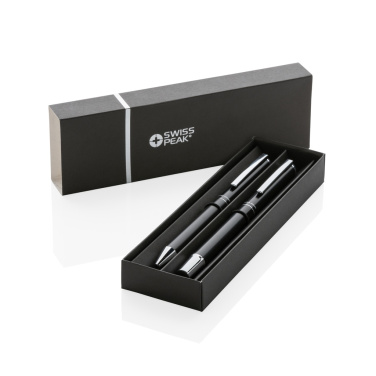 Logo trade promotional item photo of: Swiss Peak Cedar RCS certified recycled aluminum pen set