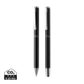 Swiss Peak Cedar RCS certified recycled aluminum pen set, black