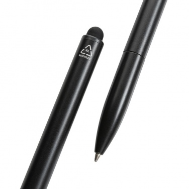 Logotrade promotional merchandise picture of: Kymi RCS certified recycled aluminium pen with stylus