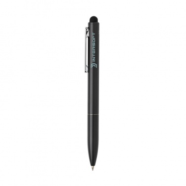 Logotrade promotional gift picture of: Kymi RCS certified recycled aluminium pen with stylus