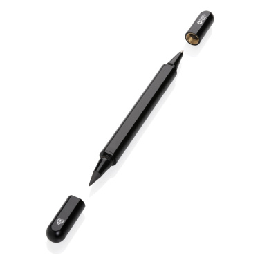 Logo trade business gifts image of: Swiss Peak Storm RCS recycled aluminum dual tip pen