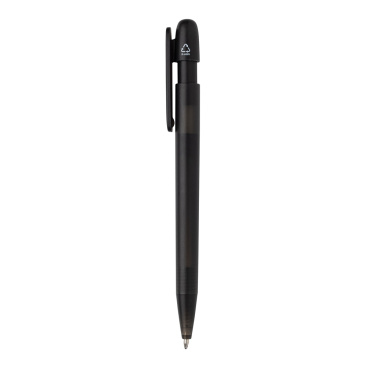 Logo trade promotional product photo of: Devin GRS certified RABS pen transparent