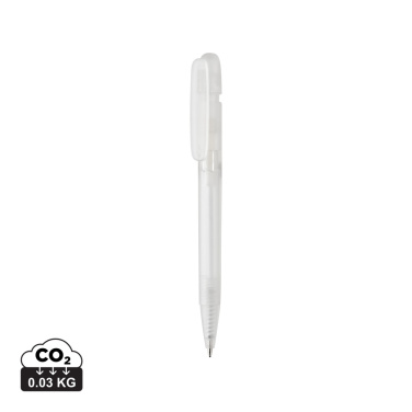 Logo trade promotional giveaways image of: Devin GRS certified RABS pen transparent