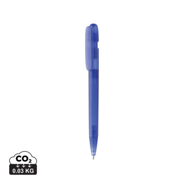 Logo trade advertising products image of: Devin GRS certified RABS pen transparent