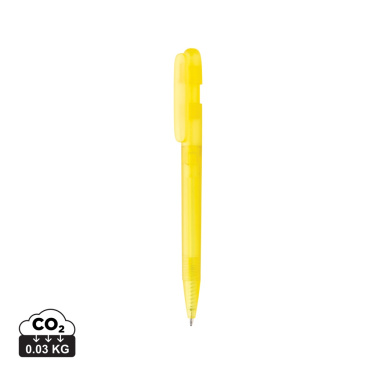 Logotrade promotional items photo of: Devin GRS certified RABS pen transparent