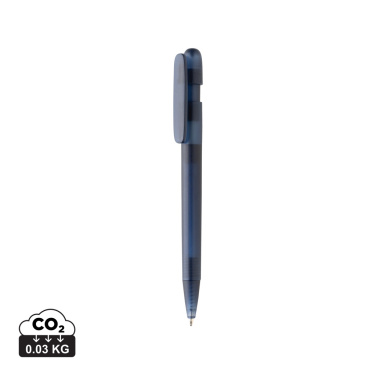 Logotrade promotional item image of: Devin GRS certified RABS pen transparent