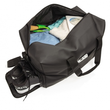 Logo trade corporate gifts image of: Smooth PU weekend duffle