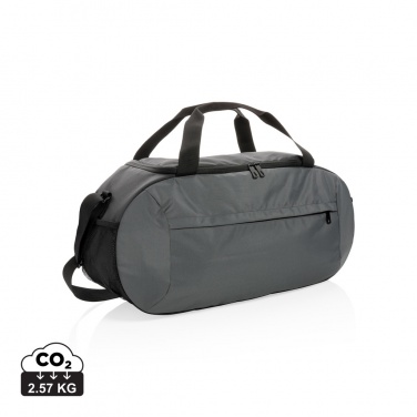 Logo trade business gift photo of: Impact AWARE™ RPET modern sports duffel