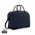 Kezar AWARE™ 500 gsm recycled canvas deluxe weekend bag, navy