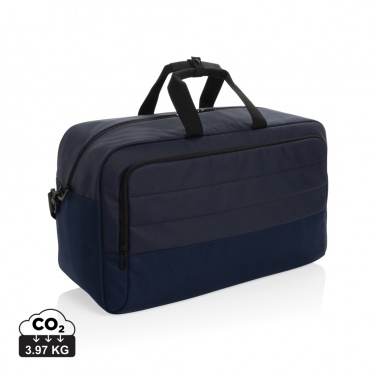 Logo trade promotional giveaway photo of: Armond AWARE™ RPET weekend duffel bag