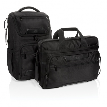 Logotrade promotional merchandise picture of: Swiss Peak RPET Voyager RFID 15.6" laptop bag