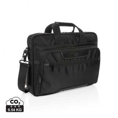 Logotrade promotional merchandise photo of: Swiss Peak RPET Voyager RFID 15.6" laptop bag