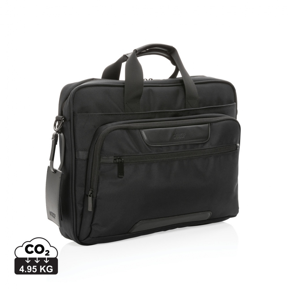 Logotrade business gift image of: Swiss Peak AWARE™ RPET Voyager 15.6" laptop bag