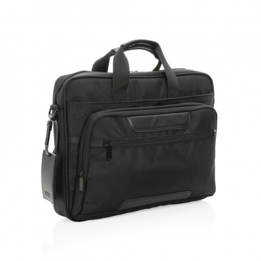 Logo trade promotional merchandise photo of: Swiss Peak AWARE™ RPET Voyager 15.6" laptop bag