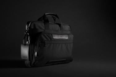 Logo trade promotional giveaways image of: Swiss Peak AWARE™ RPET Voyager 15.6" laptop bag