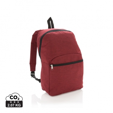 Logo trade promotional giveaways image of: Classic two tone backpack