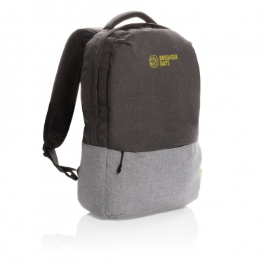 Logotrade promotional item picture of: Duo colour RPET 15.6" RFID laptop backpack PVC free