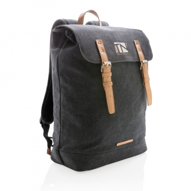 Logotrade promotional gift picture of: Canvas laptop backpack PVC free