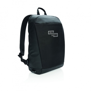 Logo trade promotional items image of: Madrid anti-theft RFID USB laptop backpack PVC free