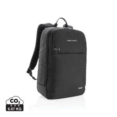 Logo trade advertising products image of: Swiss Peak laptop backpack with UV-C steriliser pocket