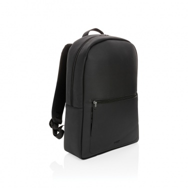 Logo trade promotional products image of: Swiss Peak deluxe PU laptop backpack PVC free