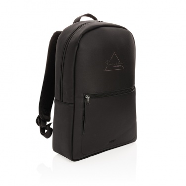 Logotrade advertising products photo of: Swiss Peak deluxe PU laptop backpack PVC free