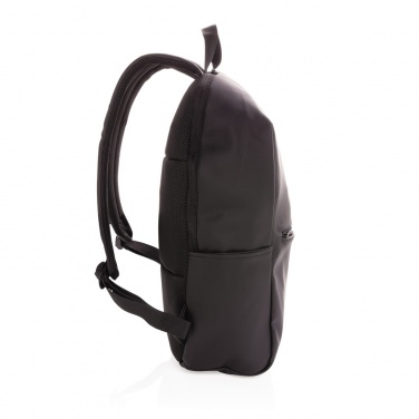 Logo trade promotional giveaways picture of: Smooth PU 15.6"laptop backpack