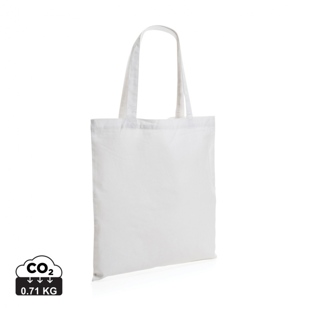 Logo trade business gift photo of: Impact AWARE™ Recycled cotton tote 145g