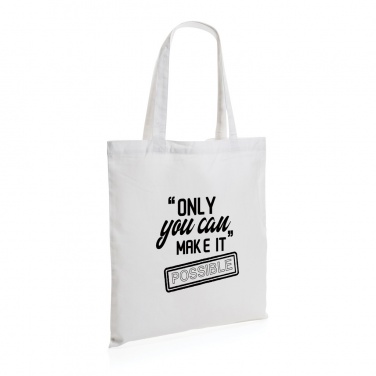 Logotrade corporate gift image of: Impact AWARE™ Recycled cotton tote 145g