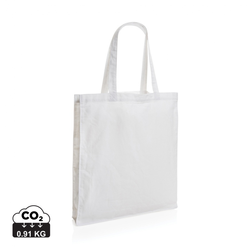 Logo trade promotional merchandise photo of: Impact AWARE™ Recycled cotton tote w/bottom 145g