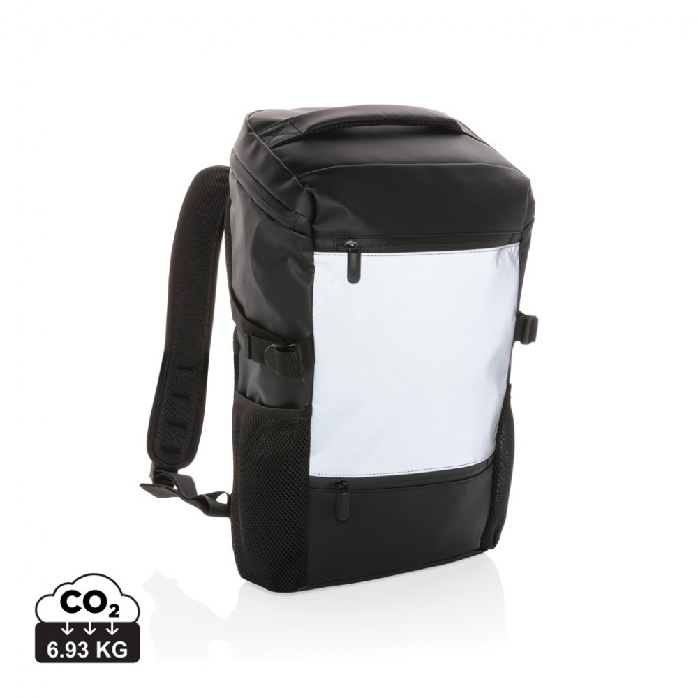 Logo trade advertising products picture of: PU high visibility easy access 15.6" laptop backpack