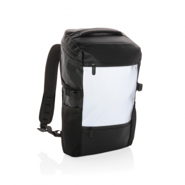 Logo trade promotional giveaway photo of: PU high visibility easy access 15.6" laptop backpack